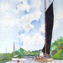 Norfolk Wherry on the Bure