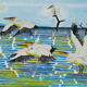 Four Pelicans | £200 | 41 x 30cm | Watercolour Four Pelicans