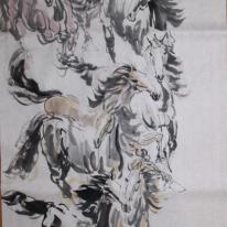 8 horses galloping together