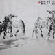 7 horses by the stream