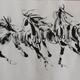 8 horses heading towards… | £195 | | water and ink on chinese rice paper 8 horses heading towards…