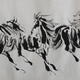 9 horses galloping towards… | £260 | | water and ink on chinese rice paper 9 horses galloping towards…