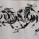 8 horses running galloging… | £195 | | water and ink on chinese rice paper 8 horses running galloging…