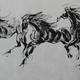 8 beautiful horses together | £195 | | water and ink on chinese rice paper 8 beautiful horses together