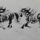 6 horses in ballet | £169 | | water and ink on chinese rice paper 6 horses in ballet