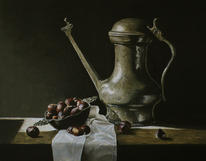 17th century Pewter Jan steen kan