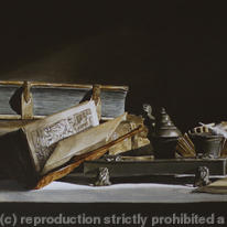 hidden Still life with pewter…