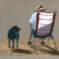 Dog and Deck Chair 1