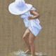 Dancing in the surf | | 15 x 20cm | Acrylic on canvass board Dancing in the surf