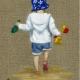 Running Away B05 | | 19 x 23cm | Acrylic on canvas board Running Away B05