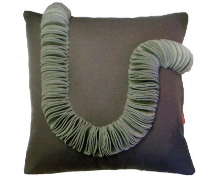 grey chain cushion