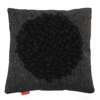 black loop on grey cushion