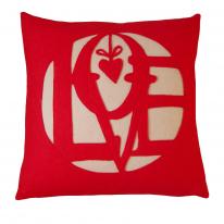 felt LOVE cushion
