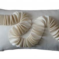 cream circle chain cushion