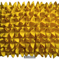 yellow origami cushion