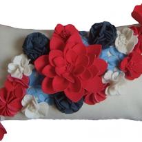 Jubilee floral cushion