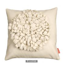 cream loop cushion