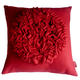 red on red looped cushion