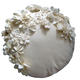 cream floral floor cushion
