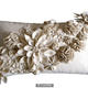 cream floral cushion