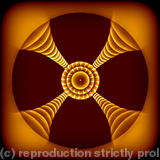 Turbo Vortex. - Original acrylic painting and digital photo.
