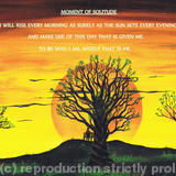 Moment Of Solitude. Word Art. - Mixed media