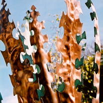 Copper Cactus Sculpture