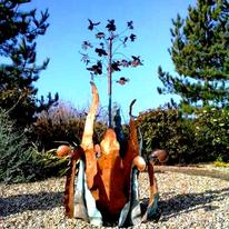 Garden Bug Plant Sculpture
