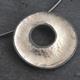 Leaf necklace | | | Oxidised silver and white gold leaf Leaf necklace