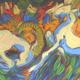 Billy goats | £250 | 40 x 92cm | Oil on board Billy goats