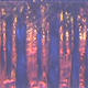 BLUE TREES | £350(sold) | 81 x 122cm | Oil on board BLUE TREES