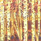 YELLOW BIRCHES | £225(sold) | 41 x 91cm | Oil on board YELLOW BIRCHES