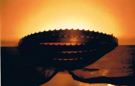 saw blade wall light