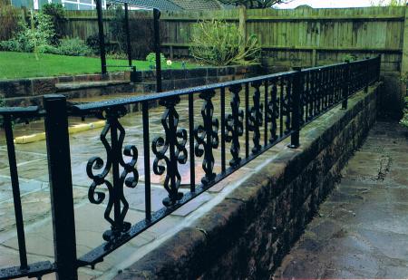 Steel railing