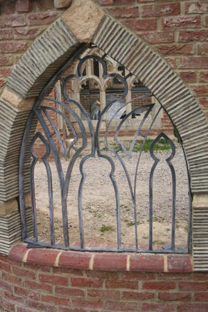 acid washed cloister window grill