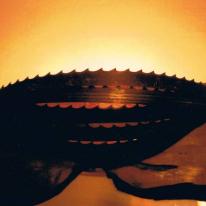 saw blade wall light
