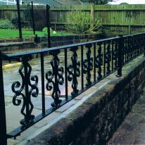 Steel railing