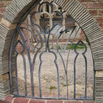 acid washed cloister window grill