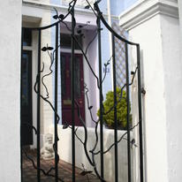gate with minuret topvine work detail