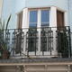 balcony with cast panals
