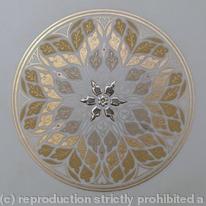 Illuminated Rose Window - Golden Light