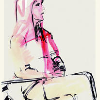 Red - Fashion Illustration