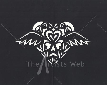 winged skulll of love0001