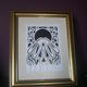 Framed rabbit moon on…