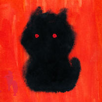 Red Sitting Dog or Cat?