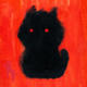 Red Sitting Dog or Cat?