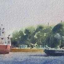 Leaving Barry Docks