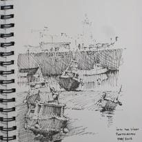 Boats at Porthleven