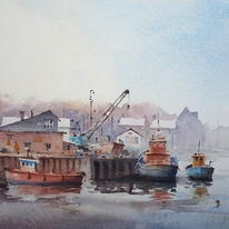 hidden Towards the boat yard…