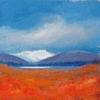 Pen Y Fan, red and blue